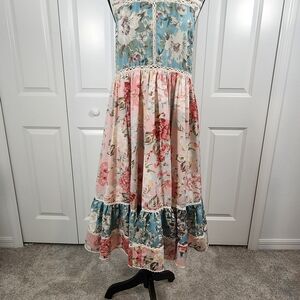 Floral Kids Dress in Pink and Blue